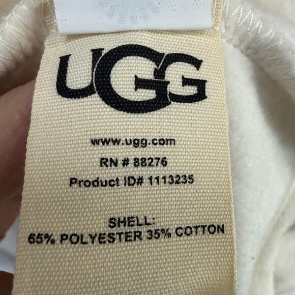 Ugg Janni Fleece Cardigan Women M Oatmeal Heather Open Asymmetrical Plush Lounge - Picture 15 of 16